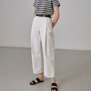 FACADE PATTERN Round Denim_off white